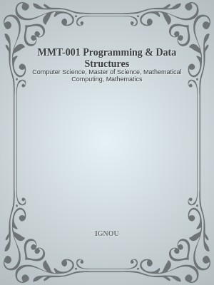 MMT-001 Programming & Data Structures